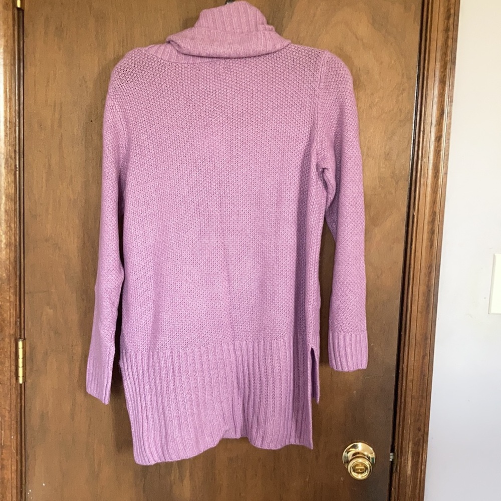 Sonoma sweater cowlneck supersoft tunic lavender casual boho office M - Picture 16 of 17
